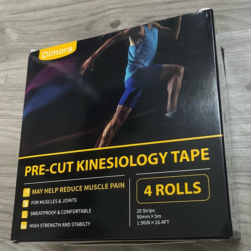 Dimora Pre-cut Kinesiology Tape red (looks pink) 4 pack brand new